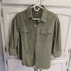 Womens small light denim shirt